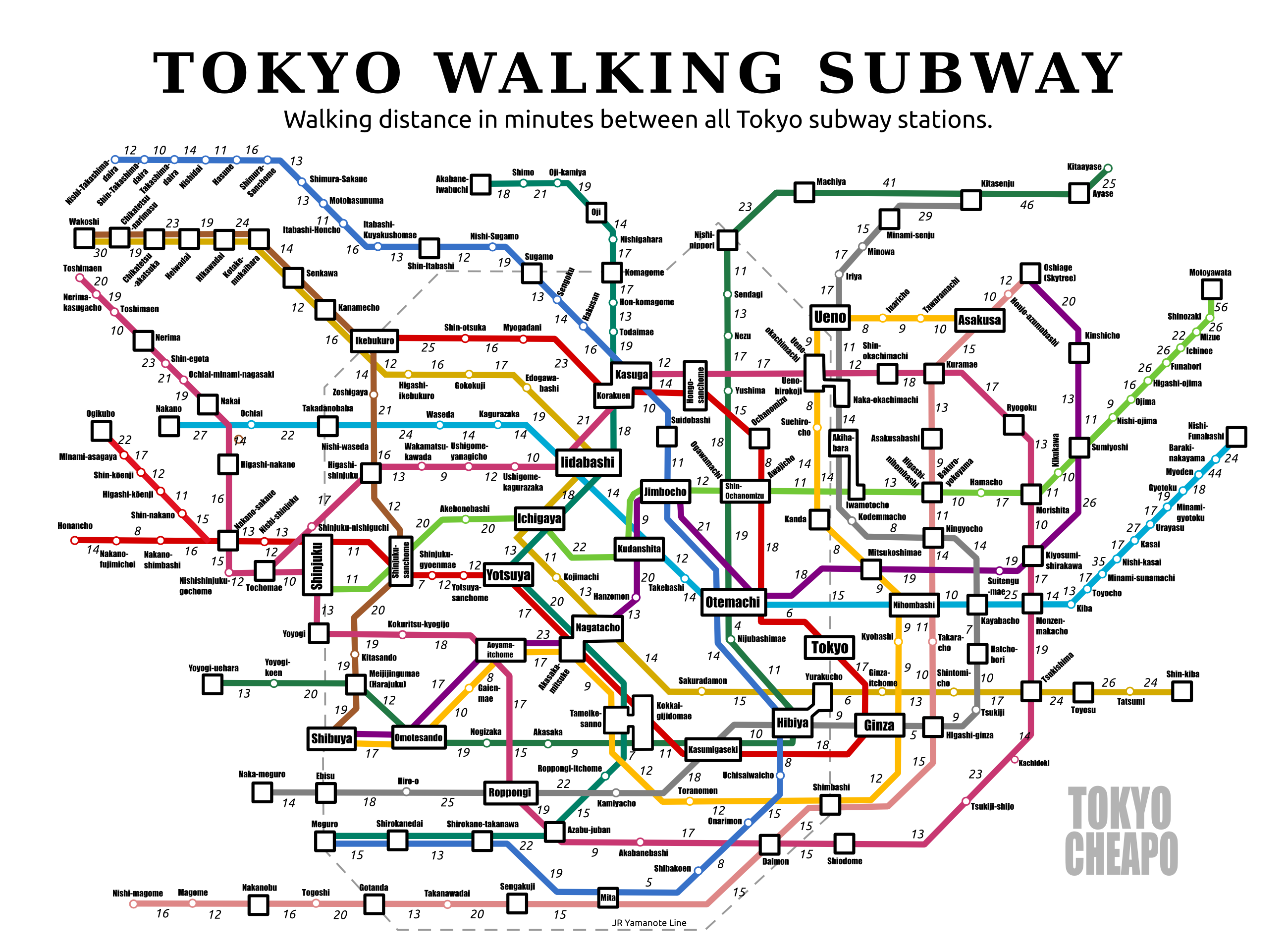 Japan Tokyo Subway Map Tokyo City Map Images Free Download On image